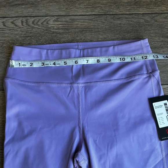 NWT Peloton Essential Mid Rise Capri Leggings Tights Lavender Purple Sz small - Picture 5 of 10